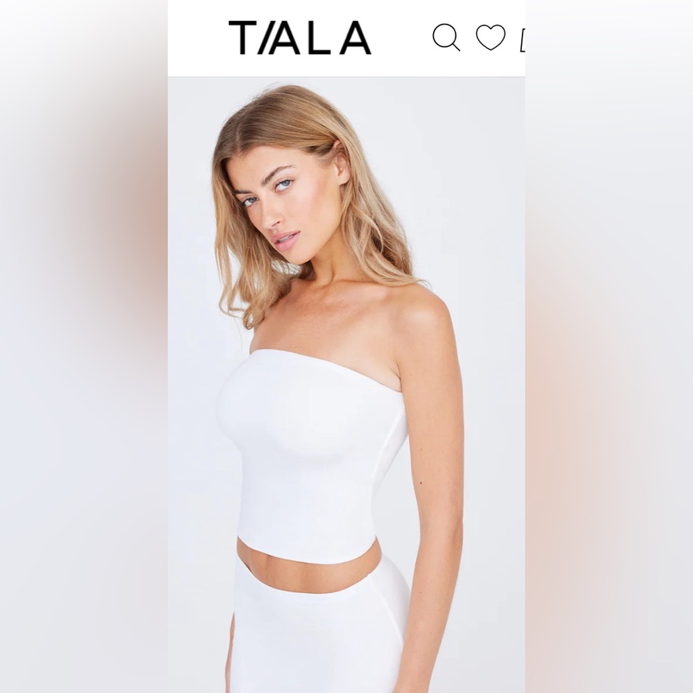 EUC Tala T/ALA white tube top bandeau top size 2XL